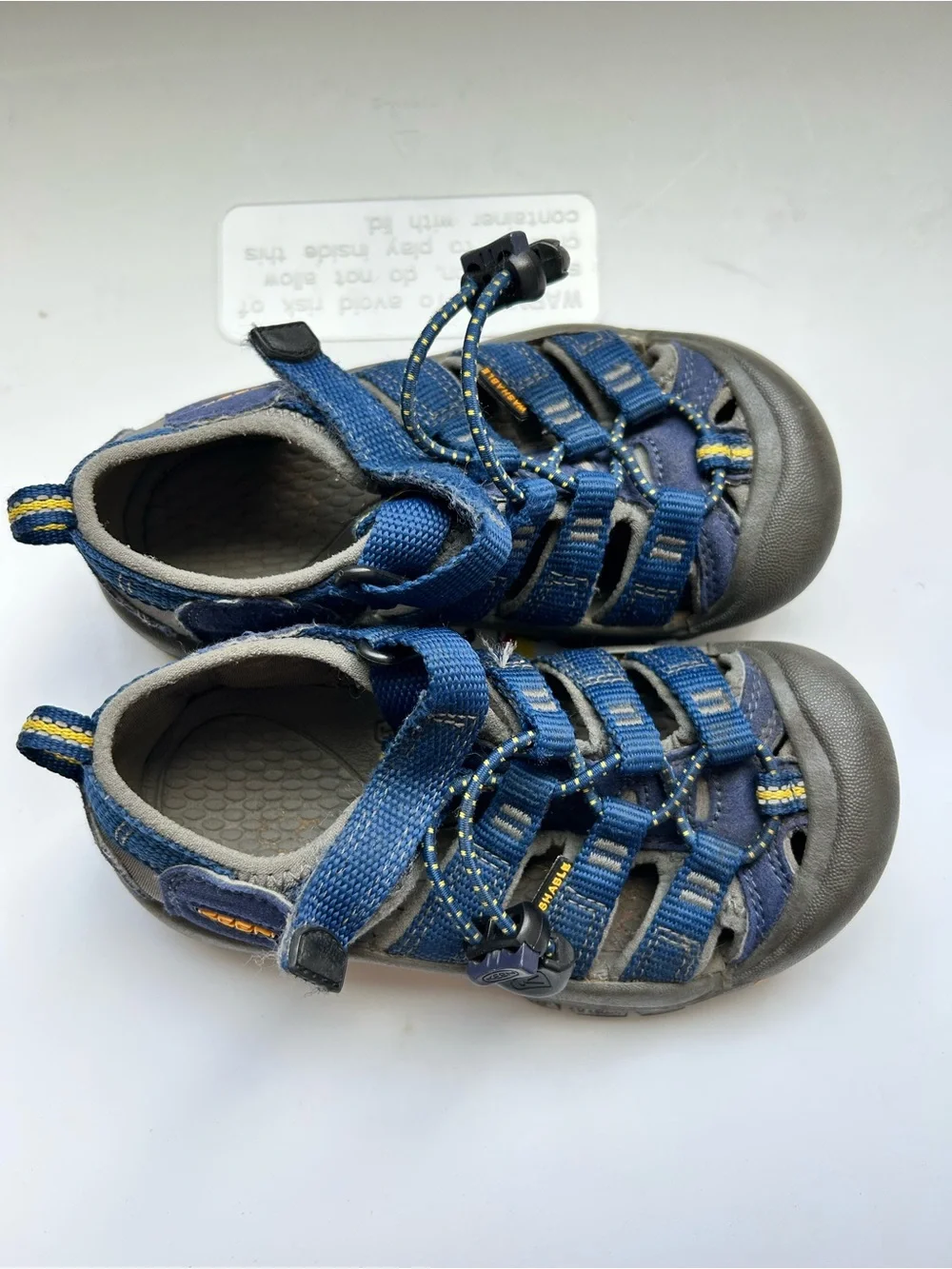 KEEN Newport H2 Toddler Sandals Size 10 - Blue / Yellow - Washable Hiking Water